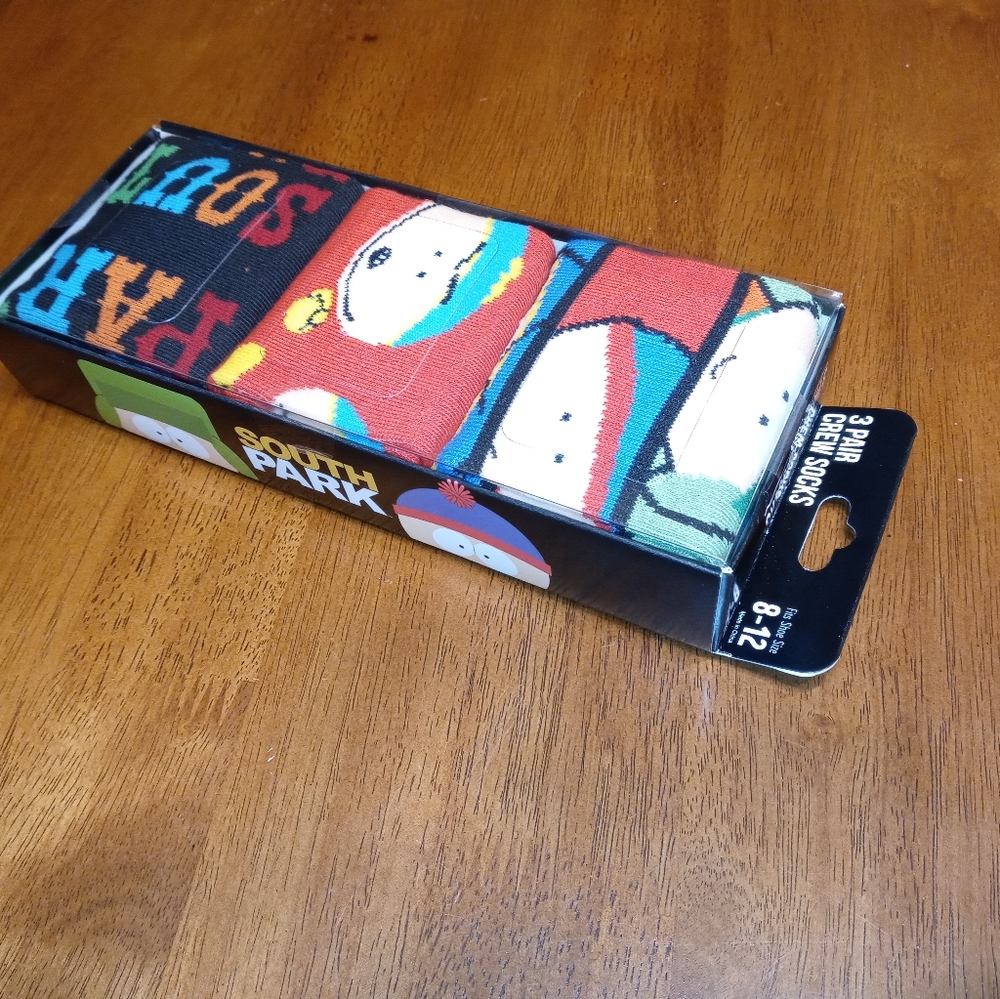 Bioworld South Park socks size 8-12